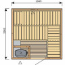 Сауна HARVIA VARIANT S1212 сосна S1212P